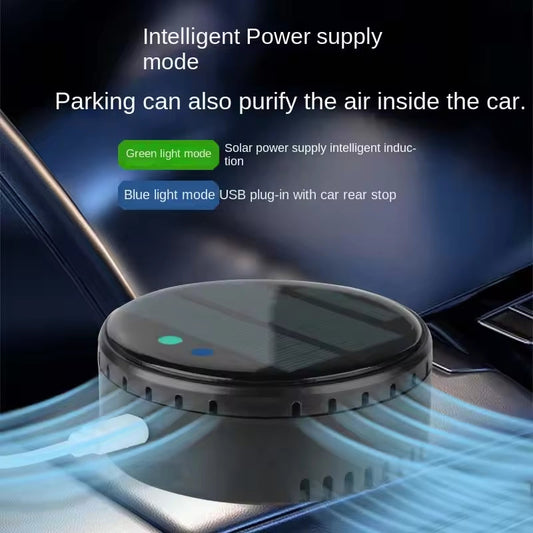 Air purifier for both home and car use solar powered